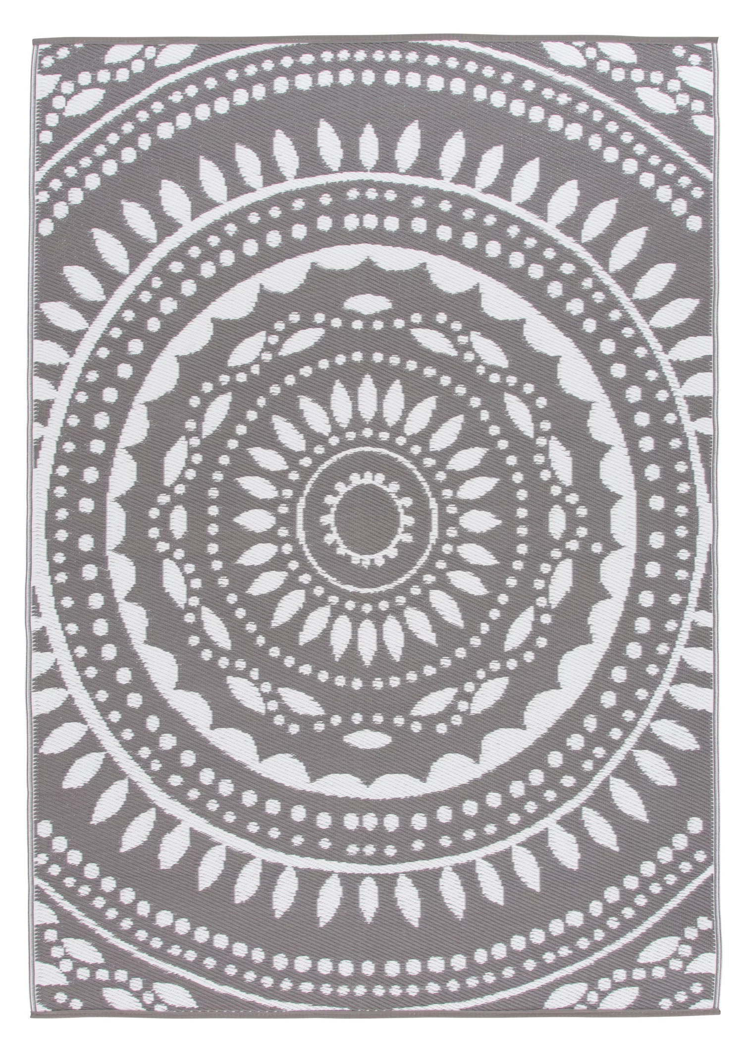 Gray Medallion Plastic Reversible Outdoor Area Rug  Walmart Home Decor Finds Walmart Favorites  | Walmart (US)