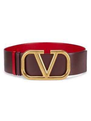 Valentino Garavani Vlogo Reversible Leather Belt | Saks Fifth Avenue