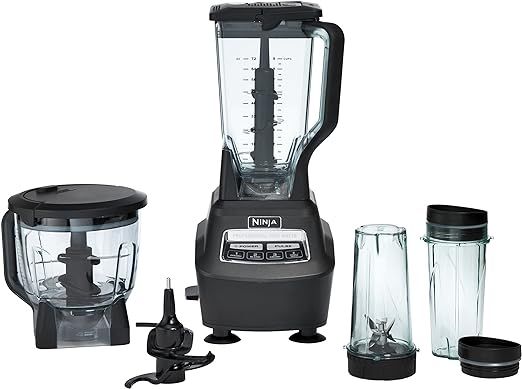 Ninja BL770 Mega Kitchen System, 1500W, 4 Functions for Smoothies, Processing, Dough, Drinks & Mo... | Amazon (US)