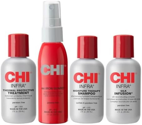 CHI Infra The Essentials Kit, Includes Infra Shampoo, 44 Iron Guard, Treatment & Silk Infusion, S... | Amazon (US)