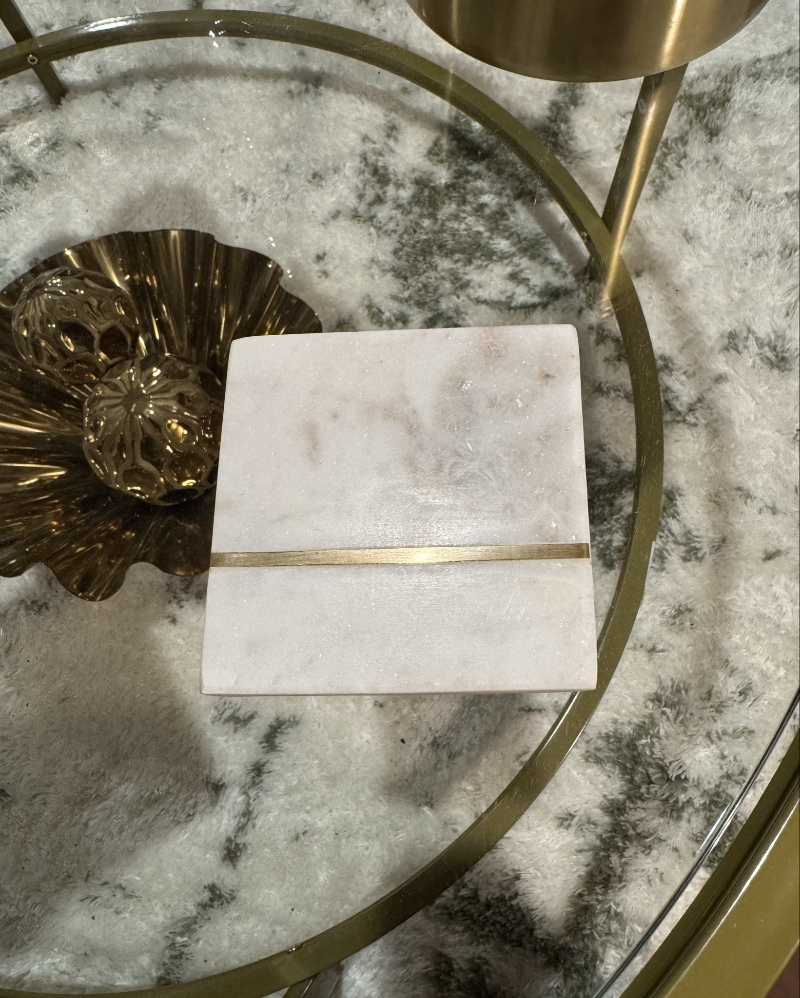 Not the exact coasters I own (mine are from HomeGoods), but these are the closest matches in look and quality. Clean marble, subtle gold detail, and they elevate a space without trying too hard. I linked two similar options so you can pick what fits your vibe.

#LTKHome #LTKFindsUnder50