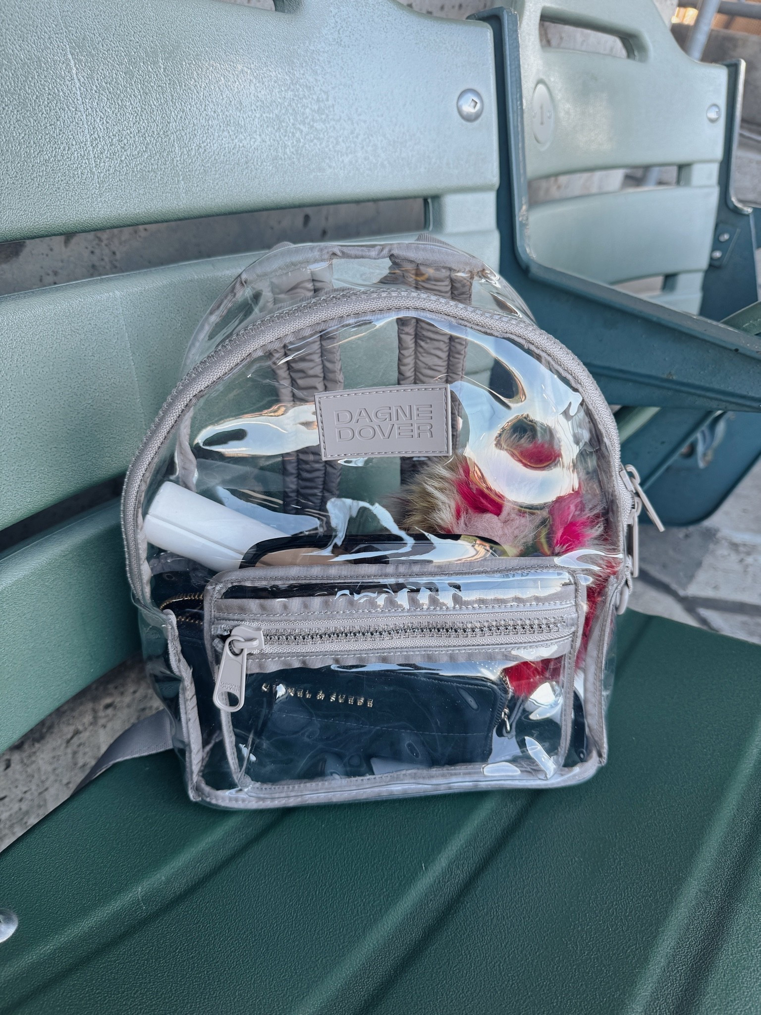 Love this clear bag from @Dagne Dover - so perfect