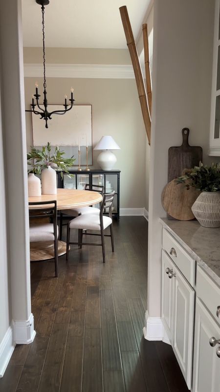 Sharing my do no by room views with some minor changes here and there to refresh the space. Currently thinking of making a little update to the art. Dining room chairs with cane back/ McCabe back chairs, pottery barn dining chairs, formal dining. Round dining room table. 

#LTKstyletip #LTKVideo #LTKhome