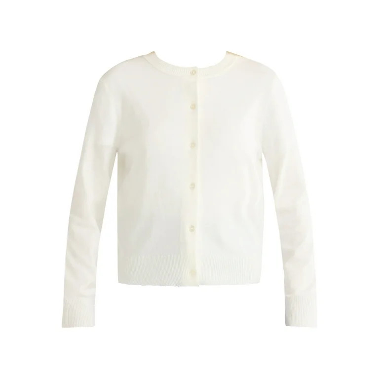 Free Assembly Women's Long Sleeve Classic Crew Cardigan, Sizes XS-XXL | Walmart (US)