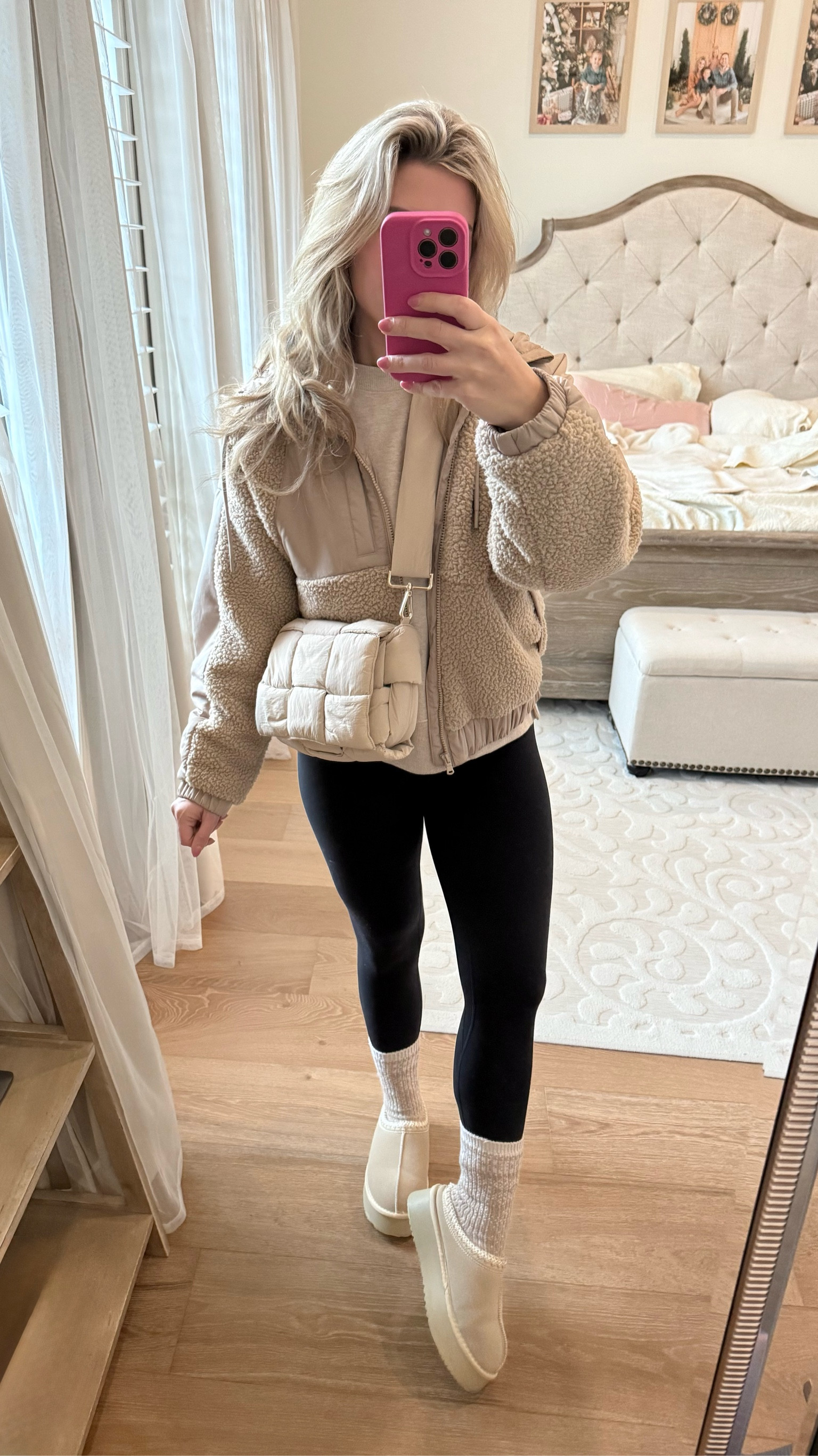 Amazon comfy casual winter outfit 🤍 sherpa coat, leggings, platform slippers and my favorite puffer bag!

#casualoutfit #casualstyle #sherpajacket #leggingsoutfit #neutralstyle #momstyle #momoutfit #amazonstyle #comfycasual #amazonfashion

#LTKSeasonal #LTKStyleTip #LTKFindsUnder50