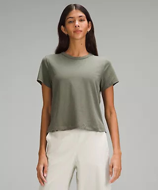 Classic-Fit Cotton-Blend T-Shirt | Women's Short Sleeve Shirts & Tee's | lululemon | Lululemon (US)