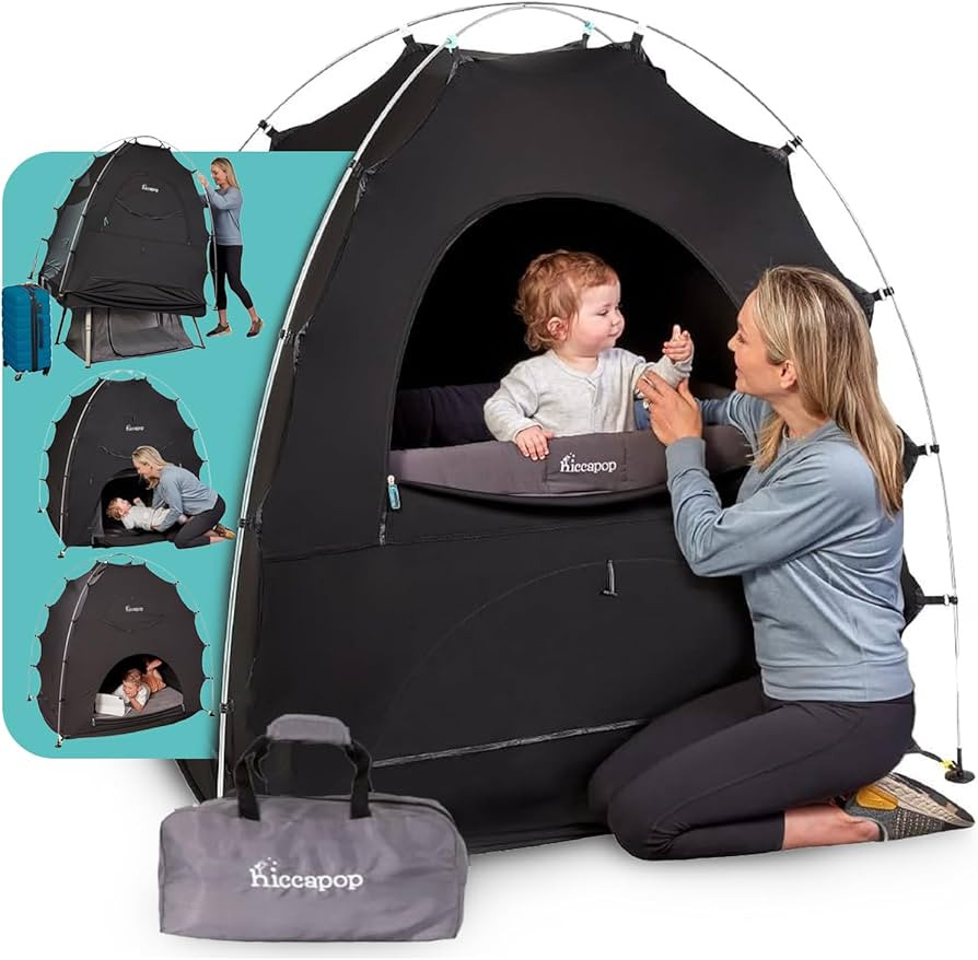 hiccapop Blackout Tent for Pack and Play, Patented Portable Crib Tent, Blackout Canopy Crib Cover... | Amazon (US)