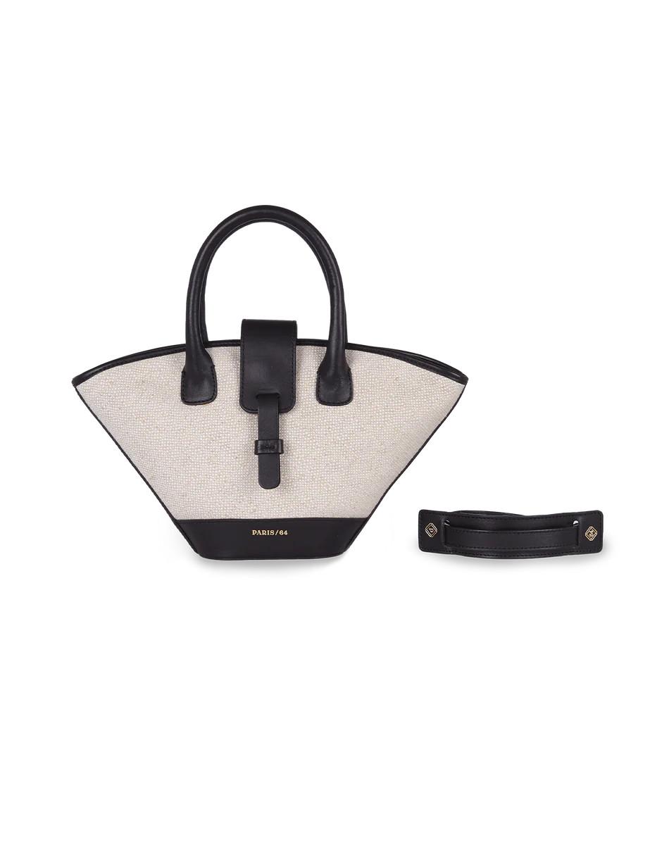 Mini Lumière Rafia & Black Bag by PARIS/64 | PARIS/64