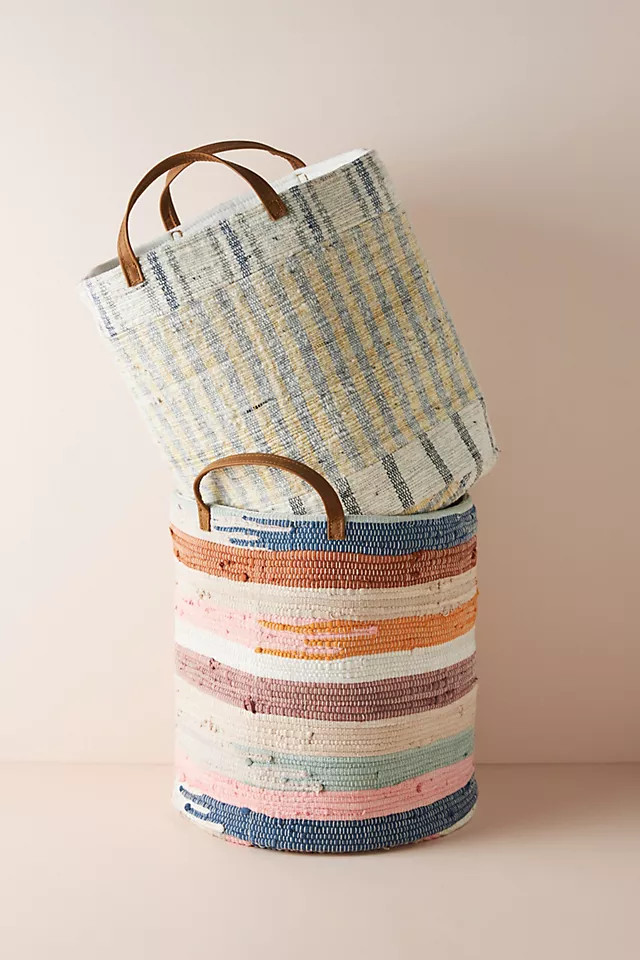 Rag Rug Storage Bin | Anthropologie (US)