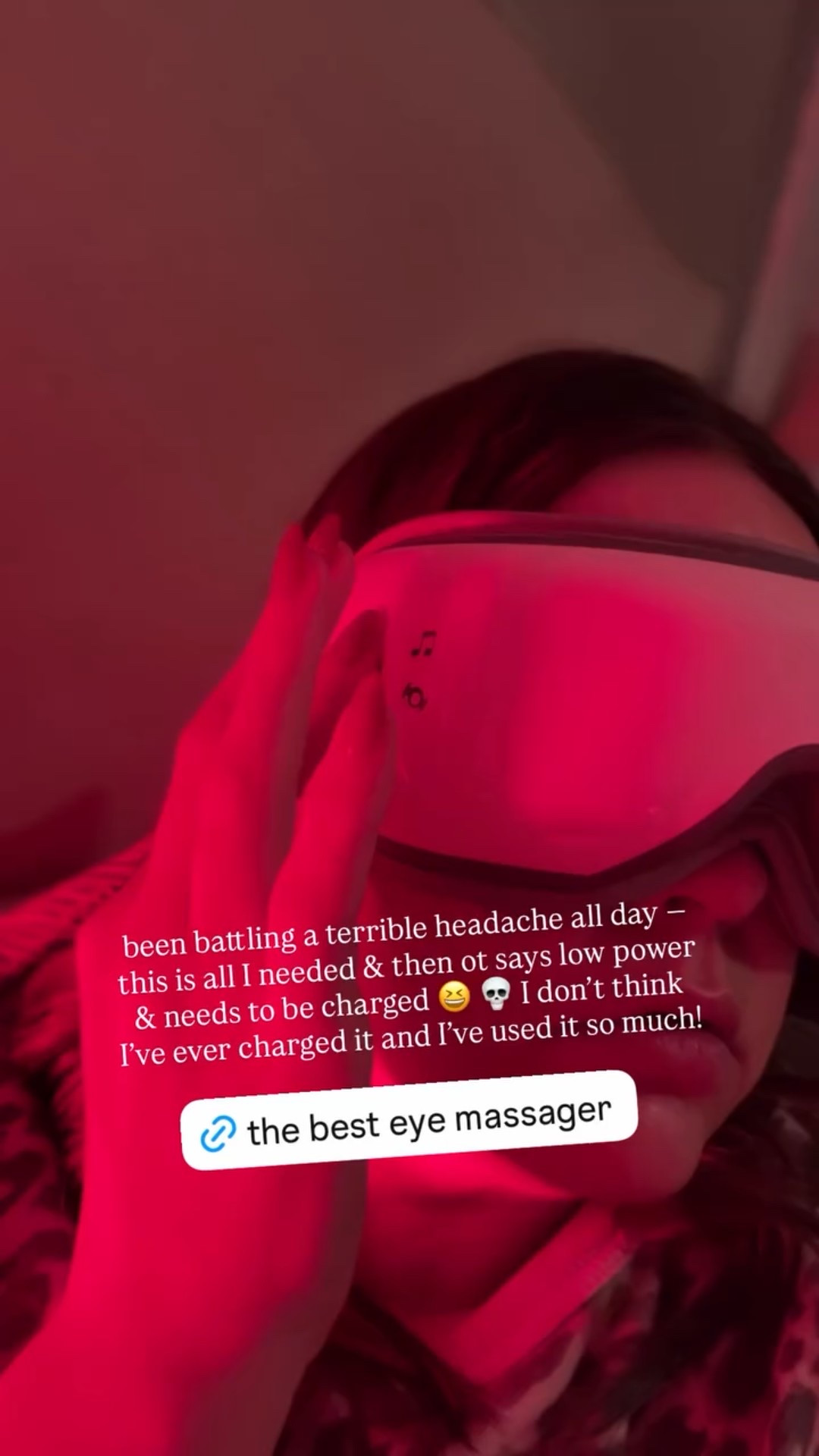 @renpho  been battling a terrible headache all day — this is all I needed & then ot says low power & needs to be charged 😆 💀 I don’t think I’ve ever charged it and I’ve used it so much!