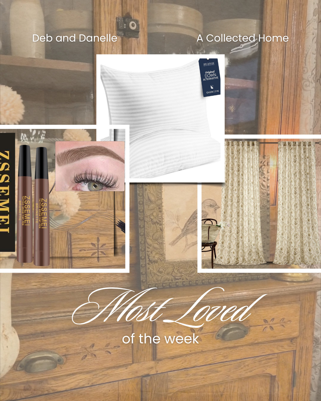 Our most-loved items of the week from @Amazon include one of my favorite inexpensive eyebrow pens, our favorite pillows, and the new curtains in for our bathroom.  

 #LTKSeasonal #LTKHome #LTKBeauty