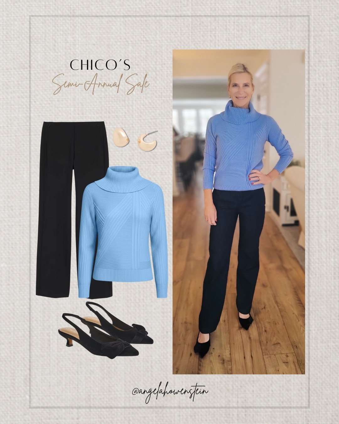 Easy, comfortable, and still looks polished. This sweater + pants combo just works for everyday. So many good finds in the Chico’s Semi-Annual Sale right now.

#chicos #everydaystyle #casualchic #comfortablechic #classiclook #wardrobefavorites



#LTKOver40 #LTKSaleAlert #LTKootd