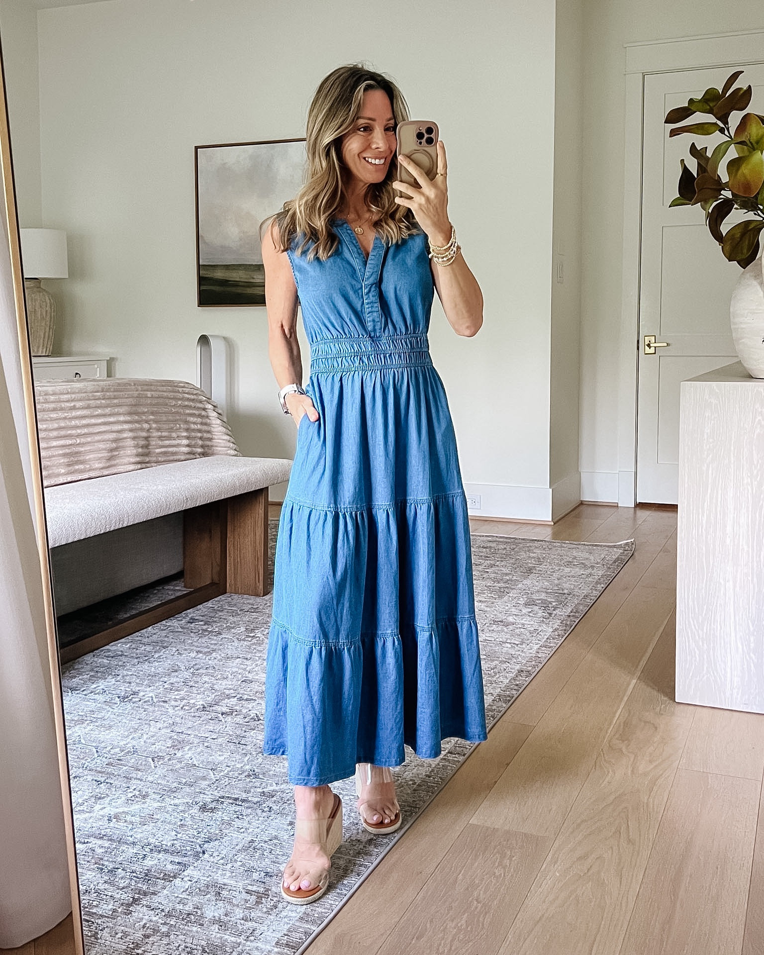 Love this midi maxi style denim dress from Amazon for early fall 🍂

Dress Fit: I’m wearing a Small, but would prefer an XS

#LTKPetite #LTKOver40 #LTKgrwm