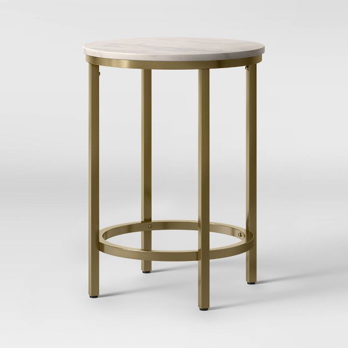 Target/Furniture/Living Room Furniture/End & Side Tables‎Greenwich Round Marble End Table - Thr... | Target