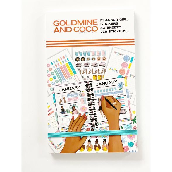 Planner Girl Sticker Book - Goldmine and Coco | Target