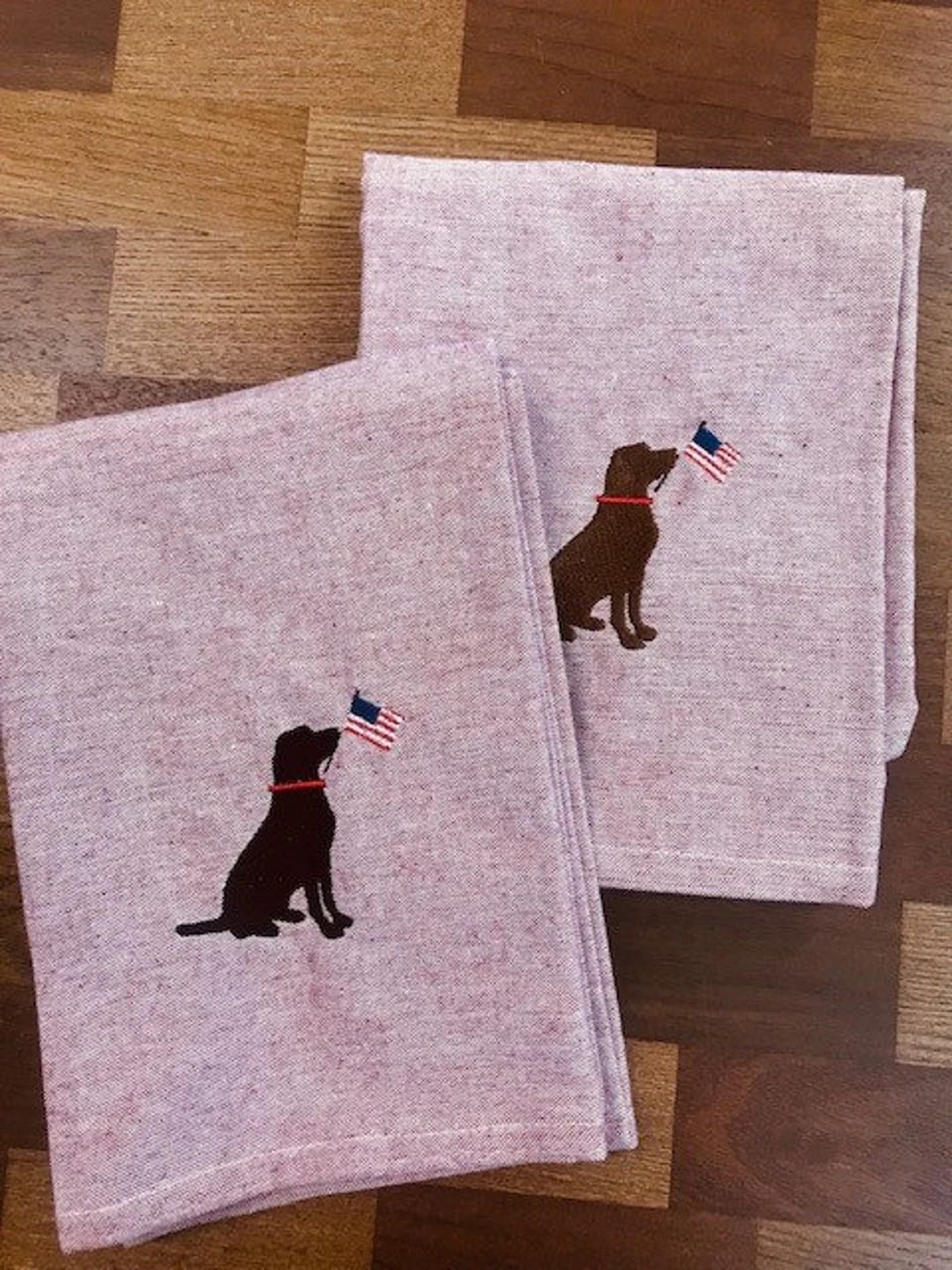 Labrador Chambray Kitchen Towel - Etsy | Etsy (US)