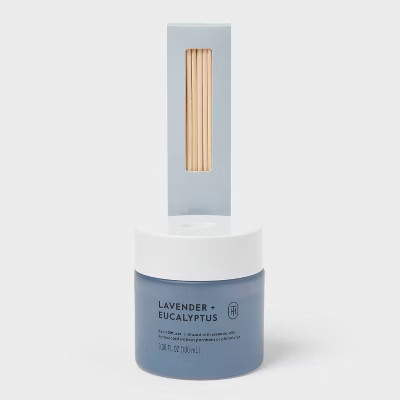 Glass Reed Diffuser Lavender and Eucalyptus 3.38 fl oz - Threshold™ | Target