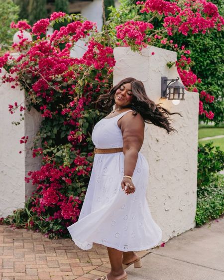 You can’t go wrong with an all white dress for spring and summer. The darling eyelet details are so sweet. Wearing an XXL. All accessories including belt are from Target! I’ve linked it all below. 

Vacation Outfit Inspo, Plus Size Spring Dress, Plus Size White Dresses, Graduation Dresss

#LTKplussize #LTKfindsunder50 #LTKsalealert