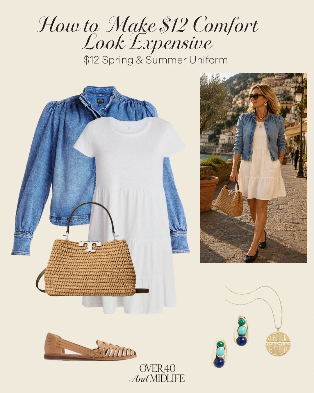 ✨Tap the bell, save and ❤️ for over 40 fashion, midlife style, midsize fashion and luxury looks for less. 

I used to think comfort meant sacrificing style.

Now I know the secret is Outfit Physics. ✨

A little structure.
A little movement.
A few elevated accessories.
And suddenly the easiest $12 dress in your closet looks expensive.

This is the kind of outfit that makes getting dressed feel easy again. 🤍

👑"Helping you look good, feel good!" - Lindsey Denver 
#midlifefashion #over40style #midsizefashion #quietluxury #elevatedcasual #outfitphysics #italystyle #genxstyle #fashionover40 #everydaystyle #comfortablefashion #coastalluxury

#LTKOver40 #LTKMidsize #LTKPlusSize