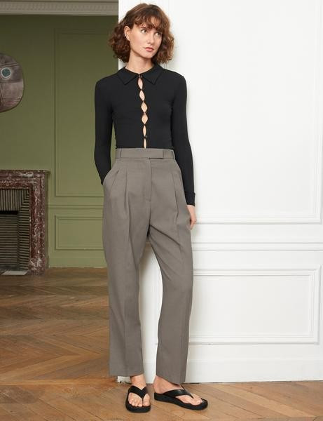 Open Button Keyhole Top | Pixie Market