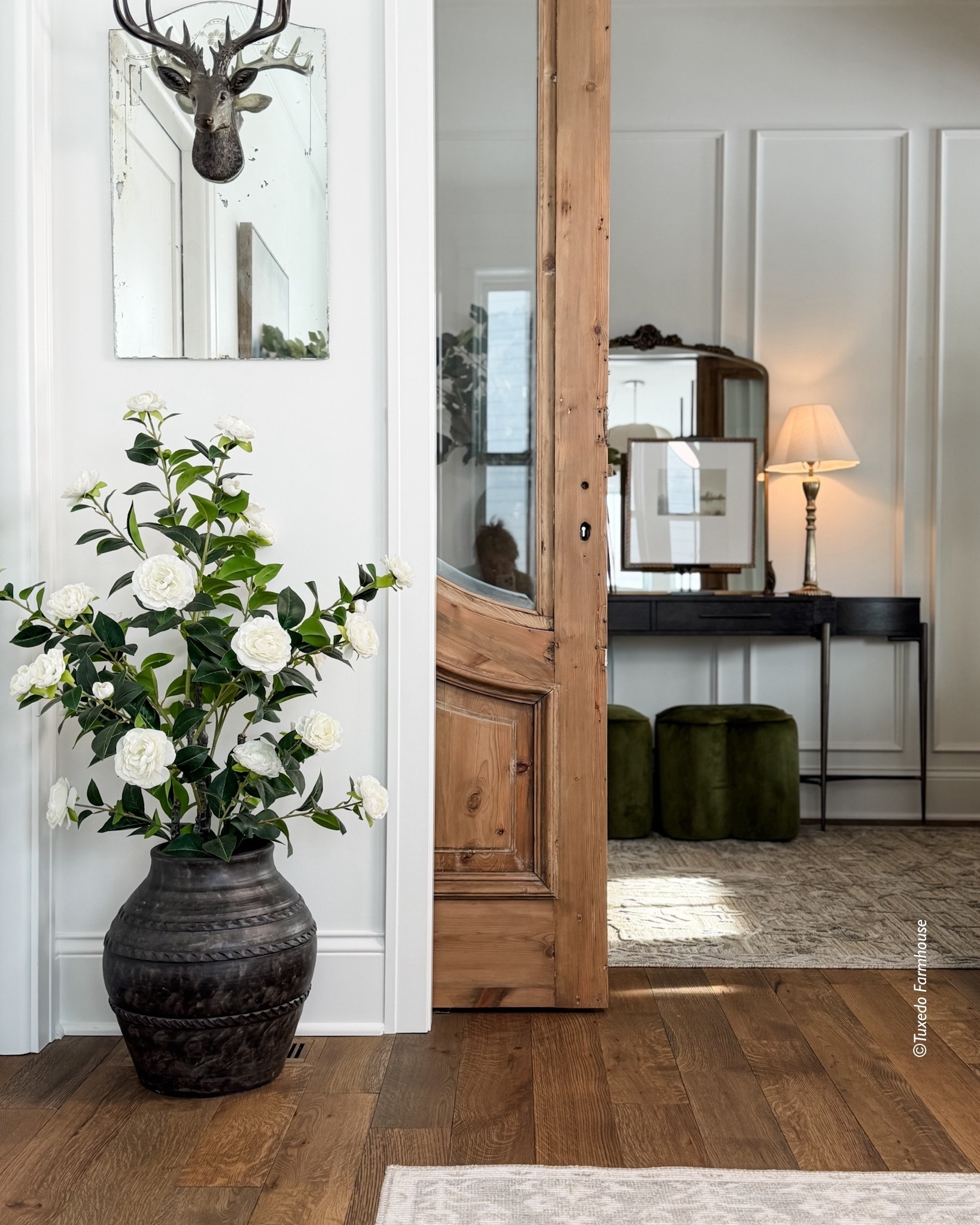 A faux camellia that was made for this gorgeous floor vase! This camellia will go to my porch soon but for now, it’s so pretty here. My vase is size small  

#LTKSaleAlert #LTKHome #LTKSeasonal