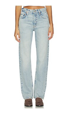 RE/DONE Blondie Straight Jeans in Ripped Tide from Revolve.com | Revolve Clothing (Global)