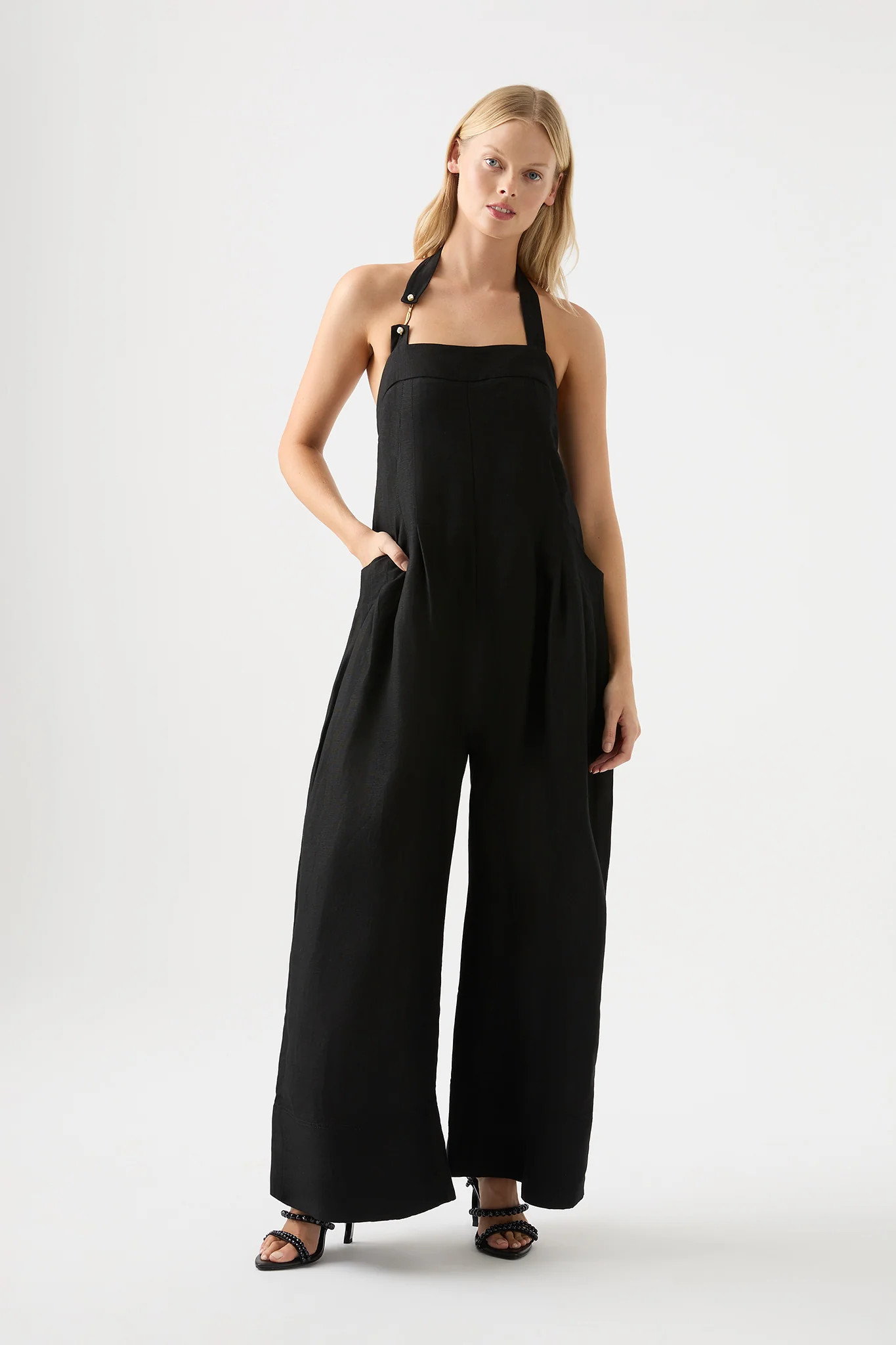 Neo Pleated Halter Jumpsuit | aje. (US, UK, Europe, ROW)