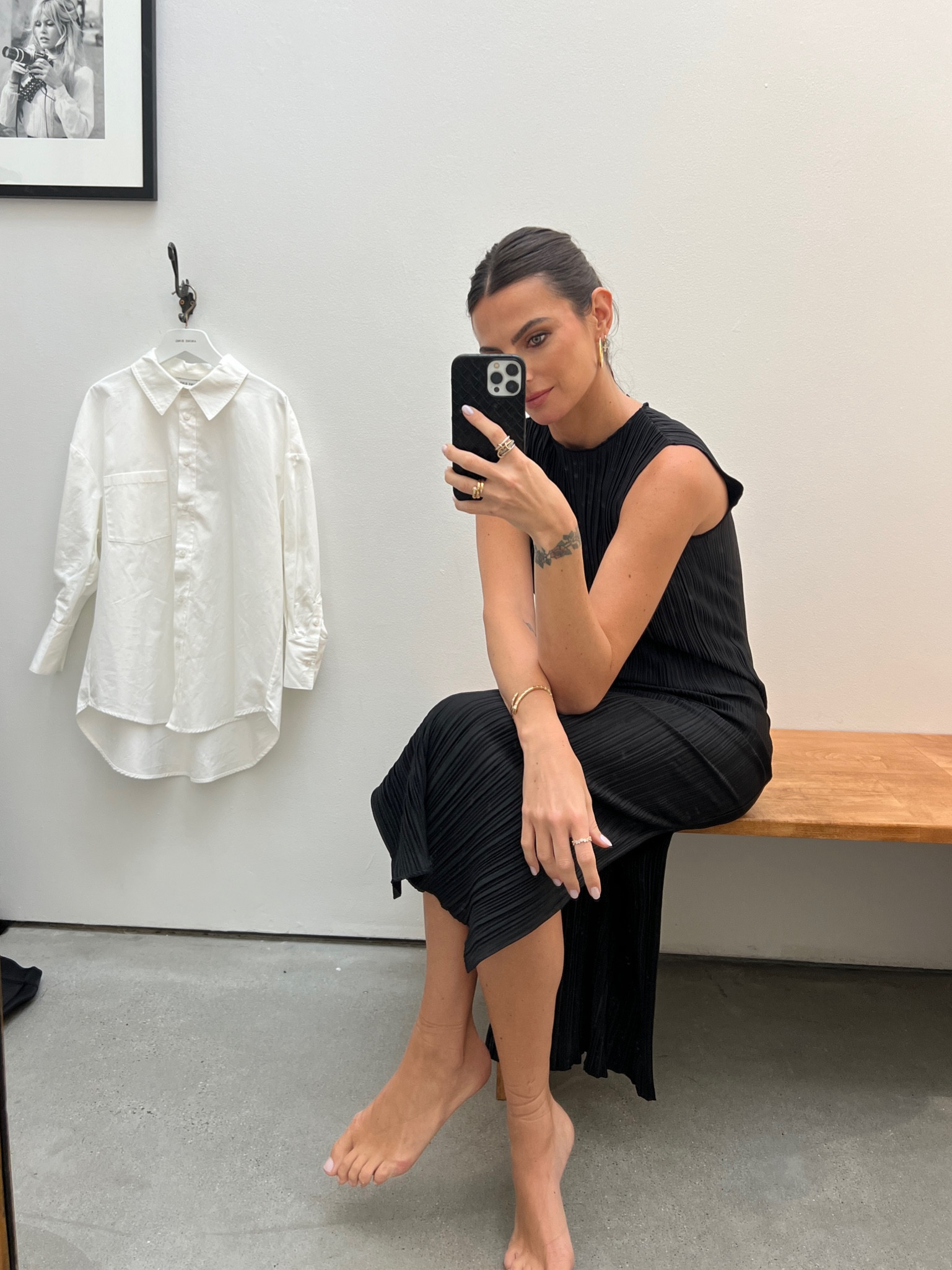 Did a recent visit to one of my favorite stores - Anine Bing! They have such great basics, like this black dress I’m wearing and the white shirt in the background 🖤

#LTKeurope #LTKstyletip #LTKSeasonal