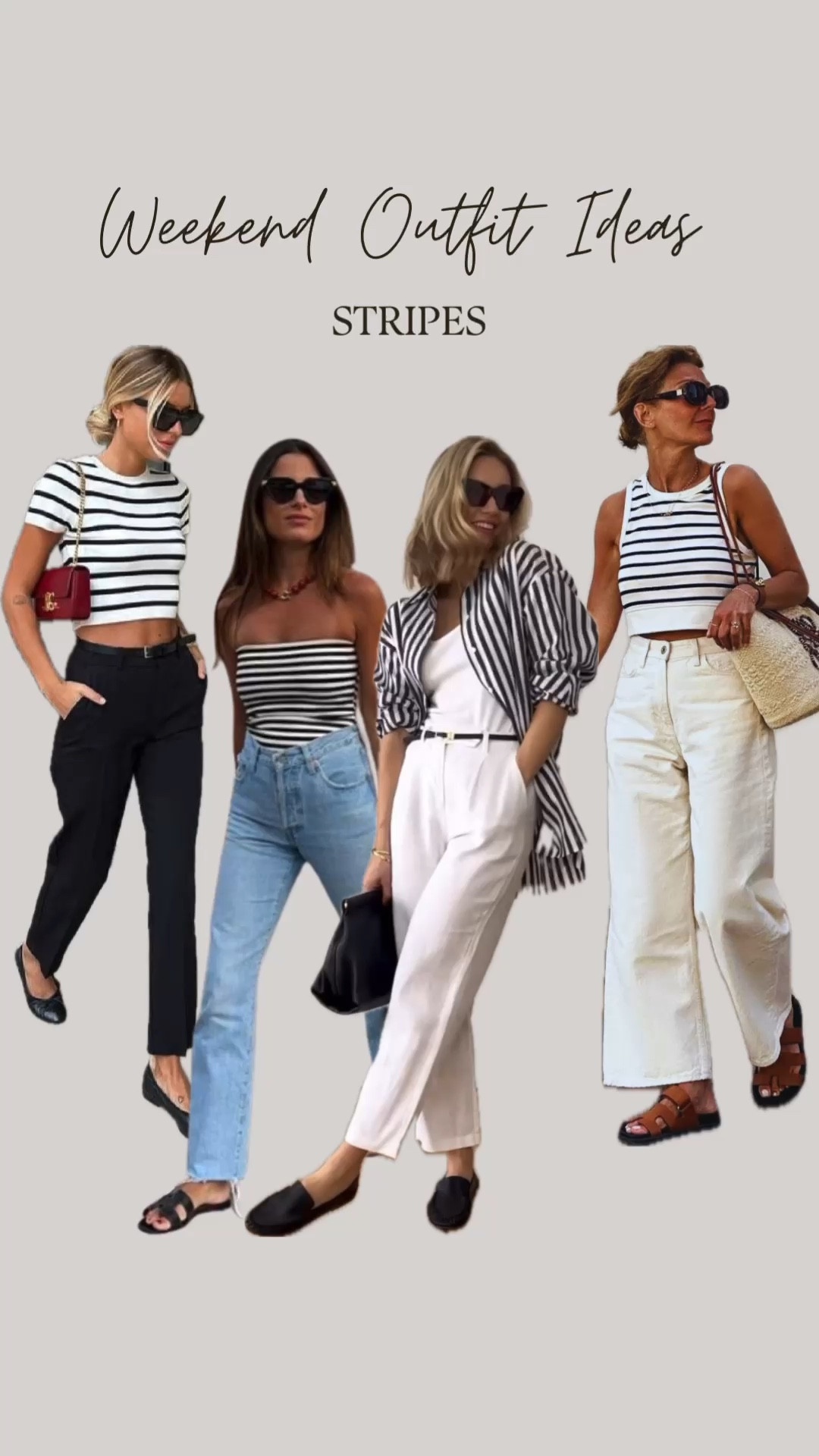 Striped tops for the weekend! Striped cropped top, striped tube top, striped shirt, striped tank top. 

#LTKStyleTip #LTKSeasonal #LTKTravel