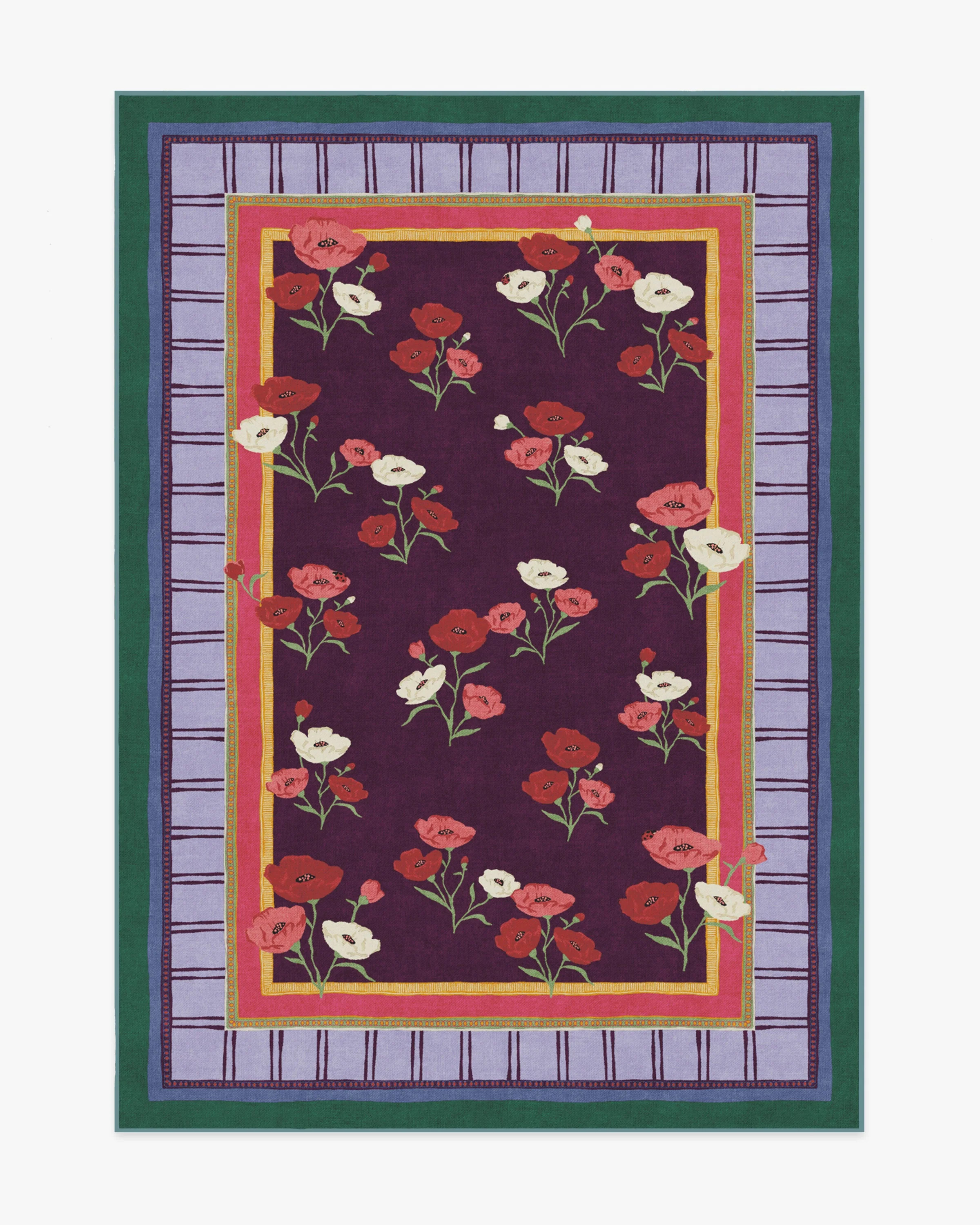 Iris Apfel Ambroeus Royal Plum Tufted Rug | Ruggable | Ruggable