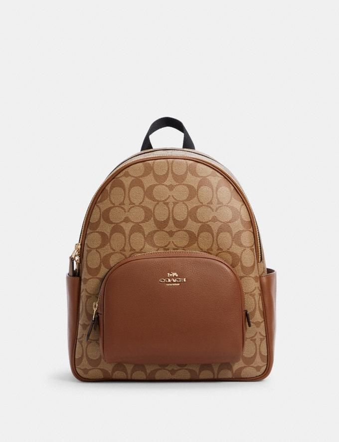 Court Backpack in Signature Canvas | Coach Outlet