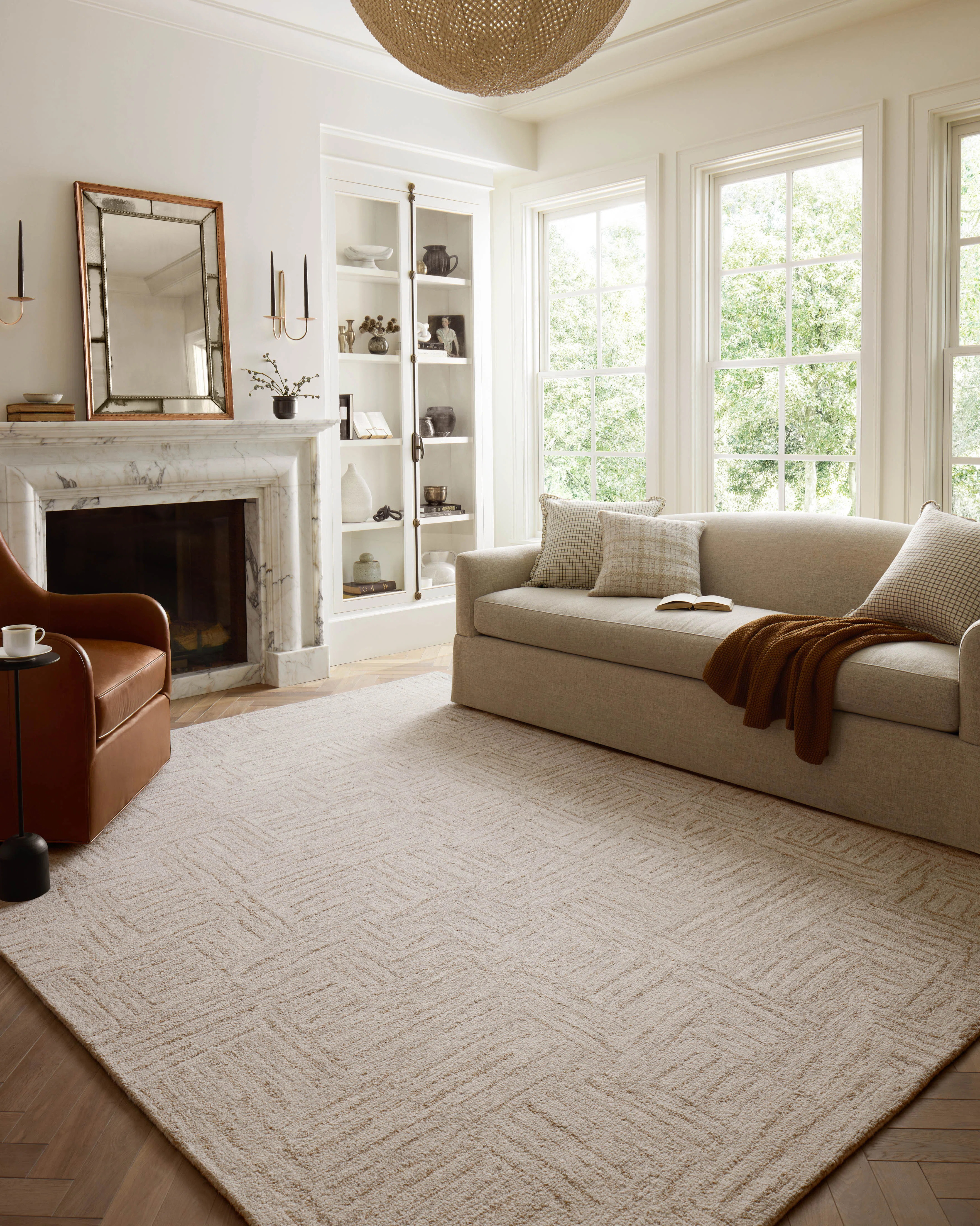 Chris Loves Julia x Loloi Polly Smoke / Sand Area Rug & Reviews | Wayfair | Wayfair North America