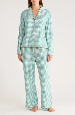 Honeydew Quiet Night Long Sleeve Button-Up Top & Pants Pajamas in Luster Eyes at Nordstrom Rack, Size Small | Nordstrom Rack