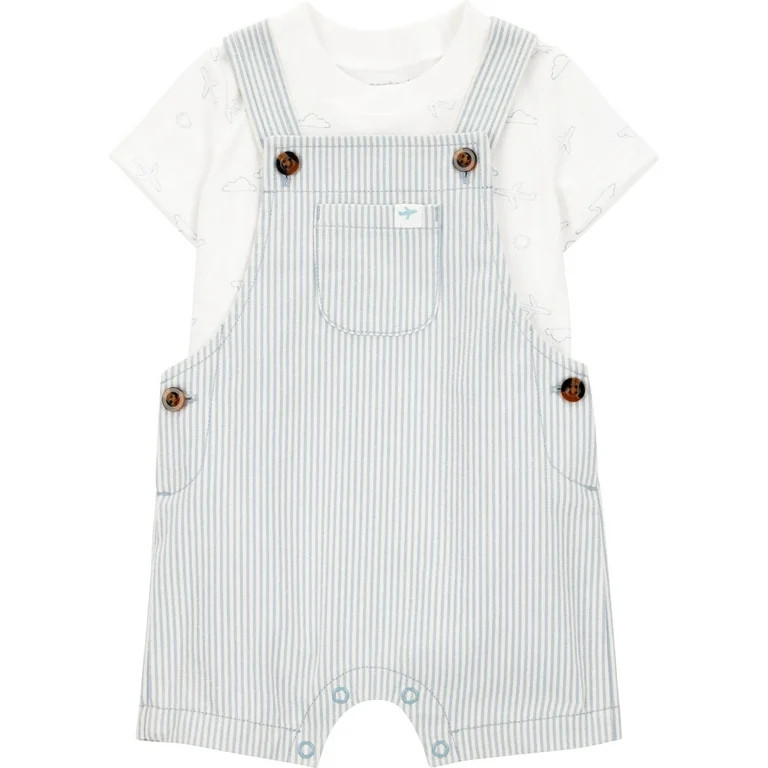 Carter's Child of Mine Baby Boy Overalls, 2-Piece, Sizes 0/3-24 Months | Walmart (US)