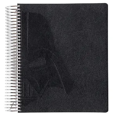 Star Wars Darth Vader™ Black Vegan Leather Customizable Focused Planner™️ | Erin Condren | Erin Condren