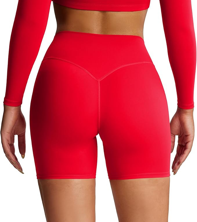 Aoxjox Metamorph Workout Biker Shorts for Women Tummy Control High Waisted Athletic Gym Running D... | Amazon (US)