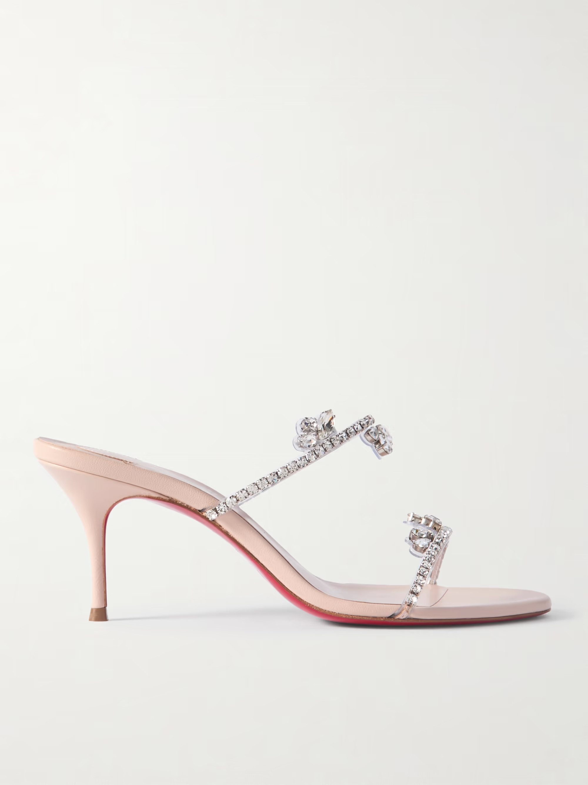 Just Queen 70 crystal-embellished PVC mules | NET-A-PORTER (US)