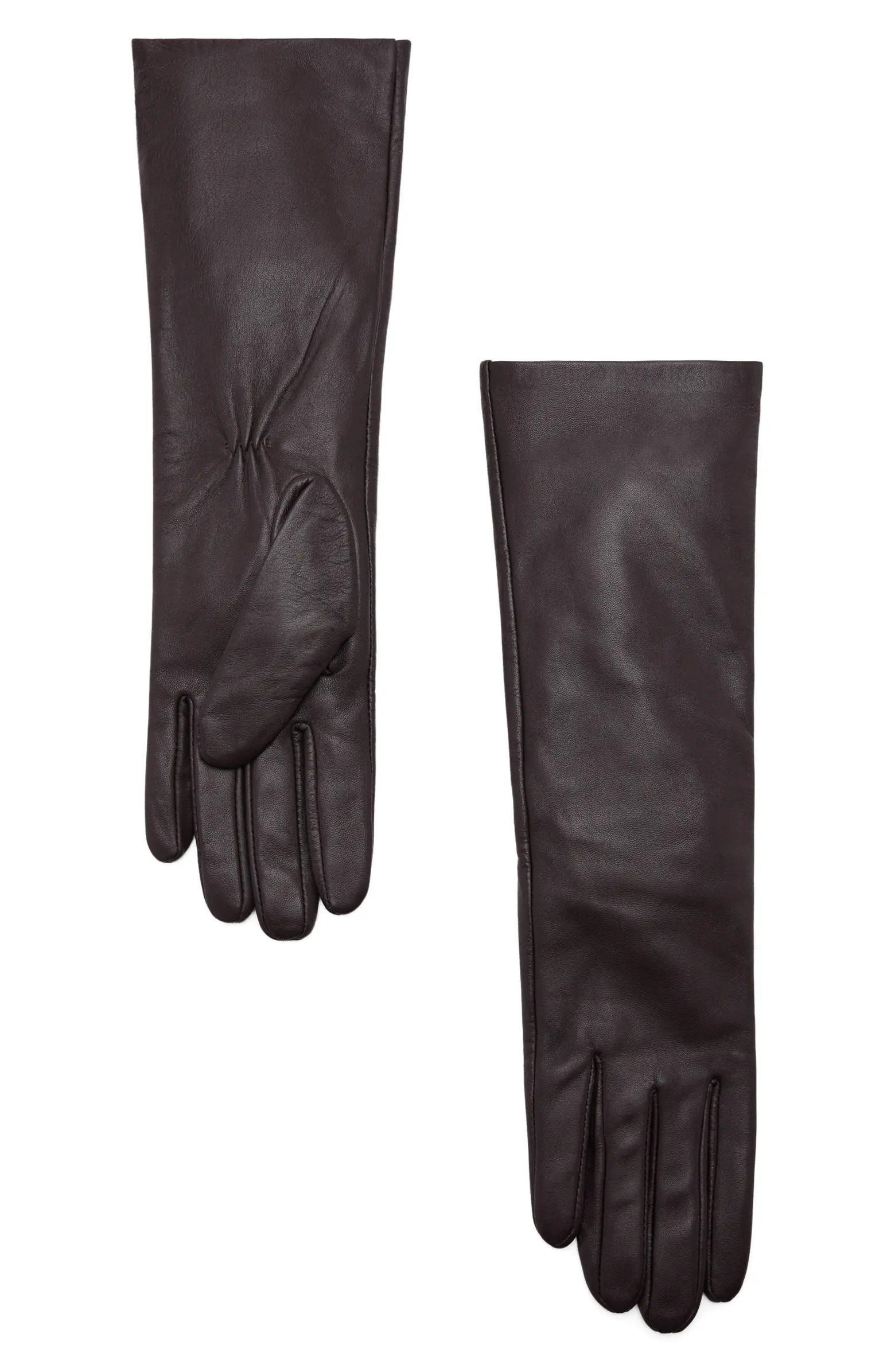 MANGO Long Leather Gloves | Nordstrom | Nordstrom