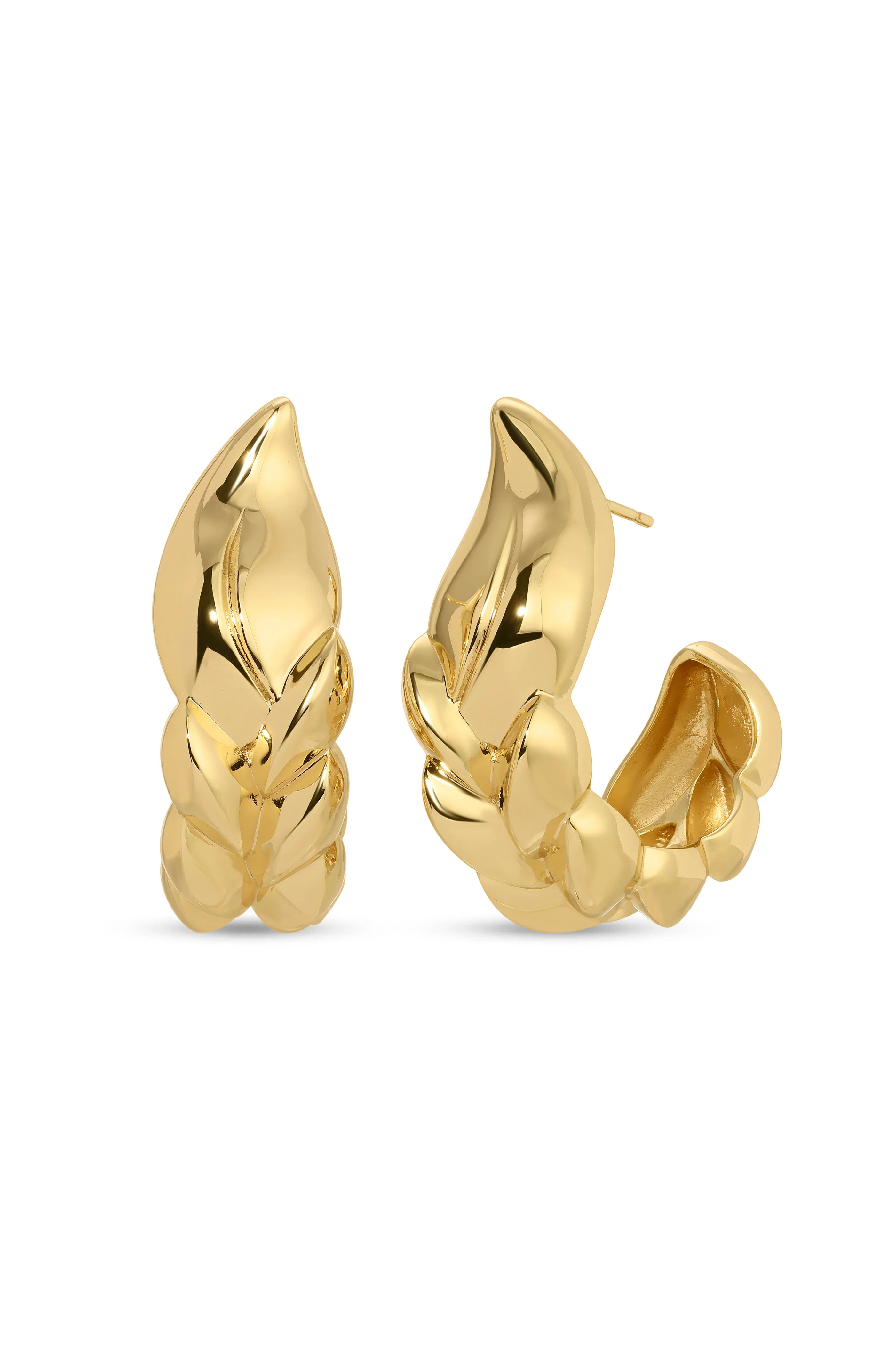 Small Frida Braided Hoops | Lili Claspe