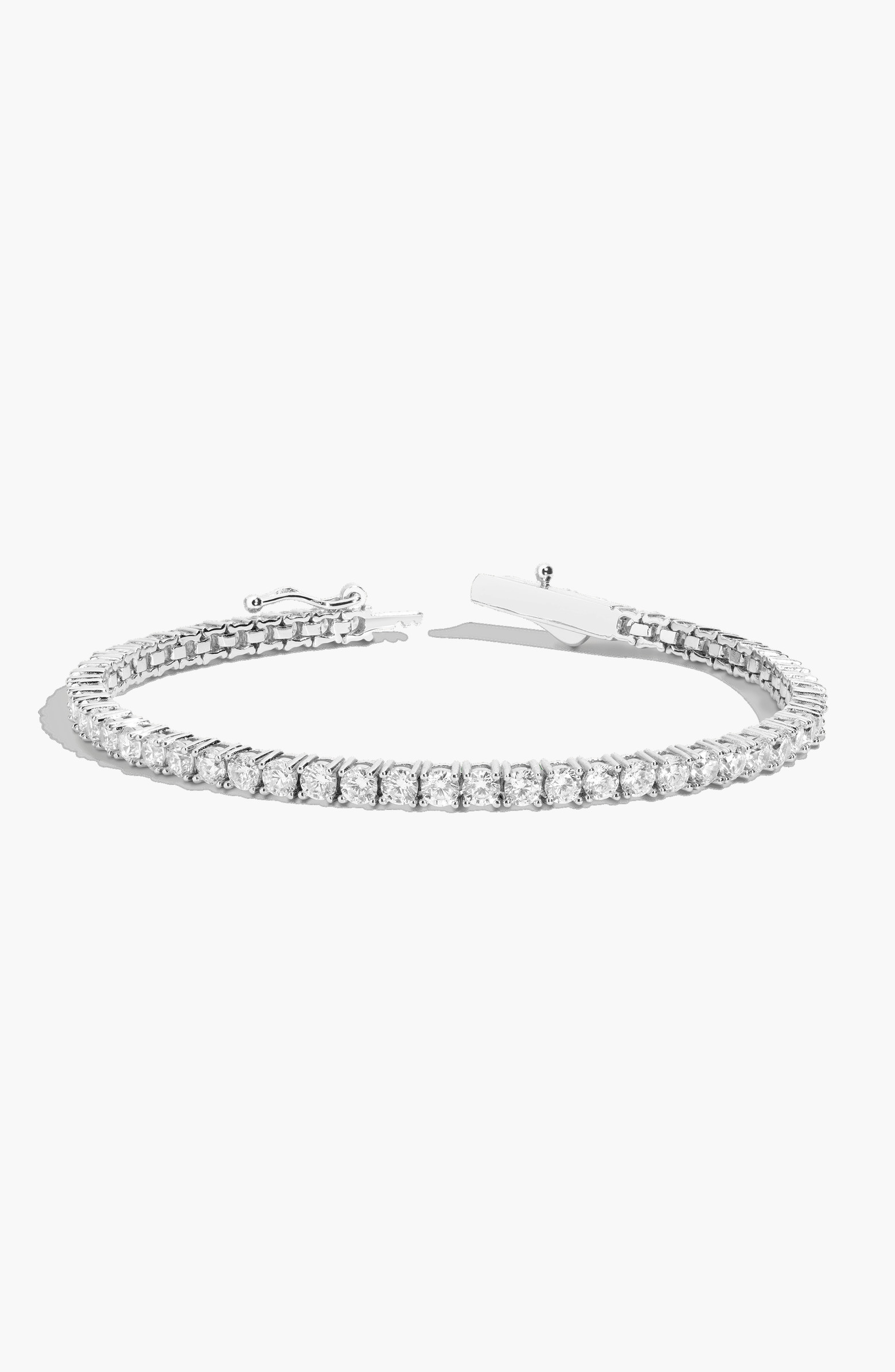 Lab Grown 6ct White Sapphire Tennis Bracelet | Nordstrom