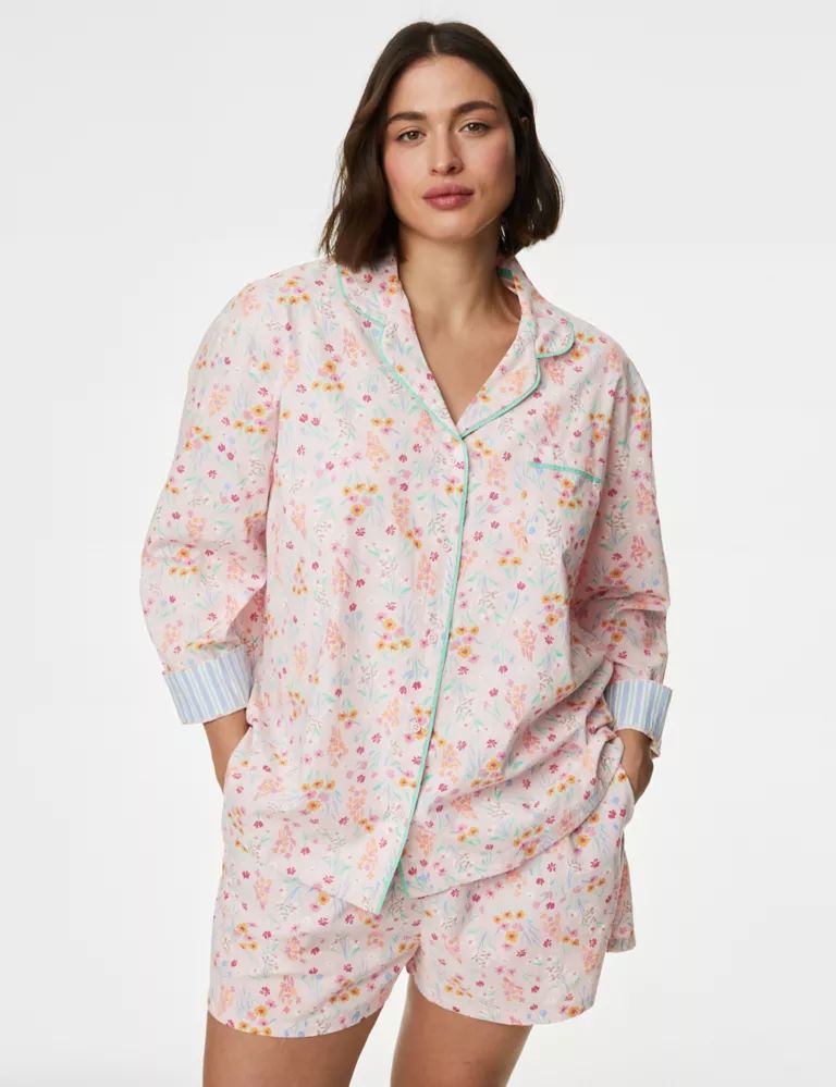 Pure Cotton Floral Pyjama Top | Marks & Spencer (UK)