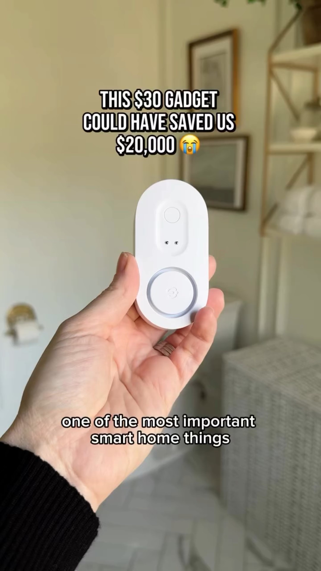 This $30 little gadget would have literally saved us over $20,000 if we’d had them in place before THREE pricey water leaks over the years. 

Place them under your toilets/sinks and near washing machines, HVAC drip lines, and basement/crawlspace sump pumps. The device will send an alert right to your phone the minute a leak is detected so you can catch it in time to avoid water mitigation and major damages. 



#LTKstorytime