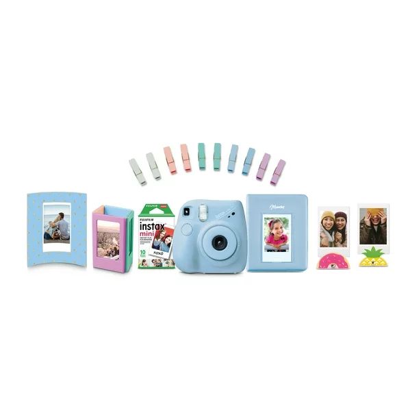 FUJIFILM Instax Mini 7+ Blue Bundle - Walmart.com | Walmart (US)