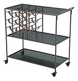Zuo Streamline Bar Cart, Black | Amazon (US)