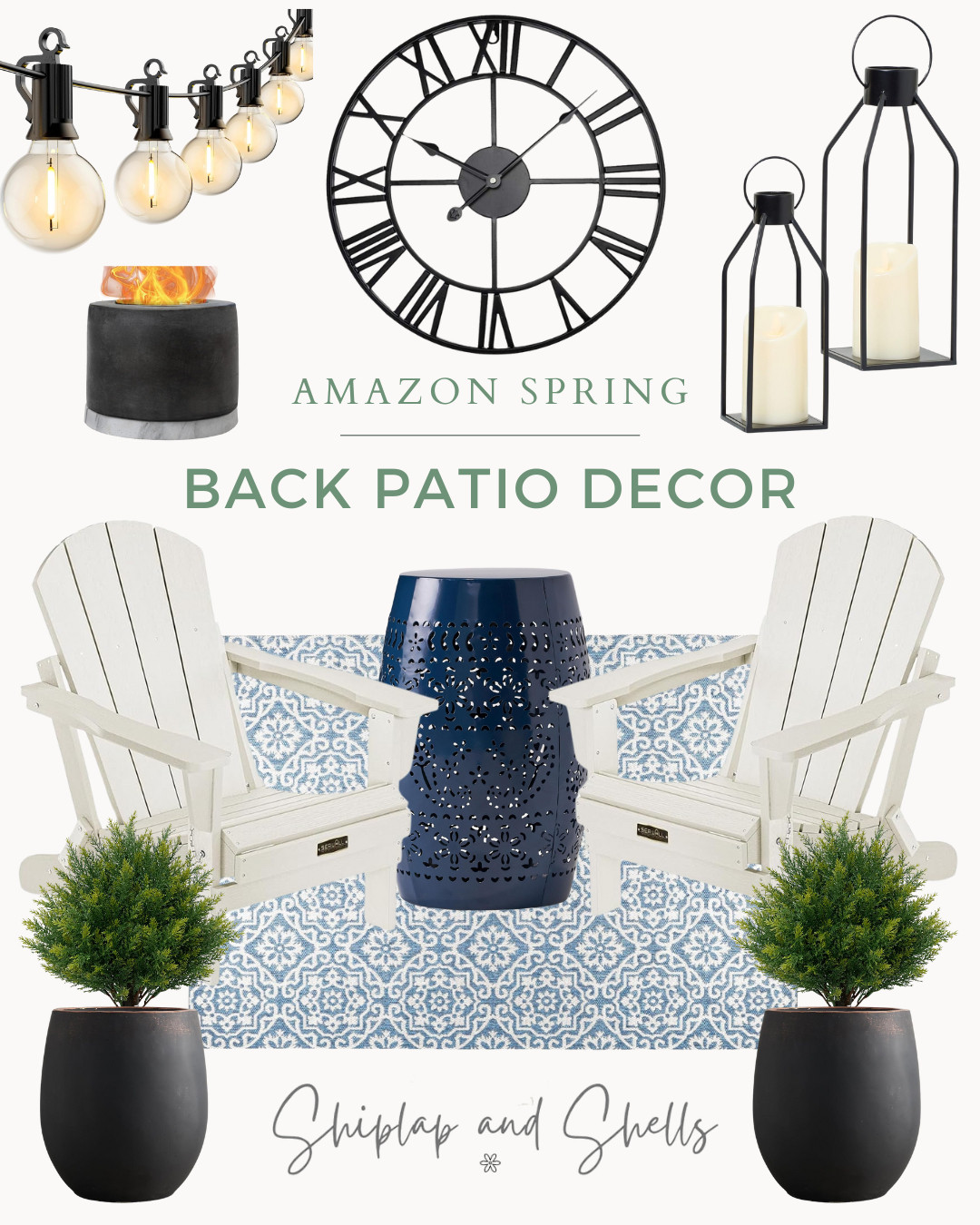 Give your back patio space a fresh spring look with a cottage feel. Pretty planters, furniture, and lighting all perfect for creating a relaxed and inviting outdoor space! 

 #LTKSeasonal #LTKHome #LTKStyleTip