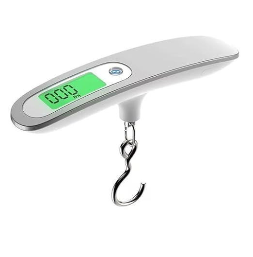 Luggage Scale, 50kg Hand Hanging Portable Travel Scale with Hook Electronic Baggage Weight Measur... | Amazon (US)
