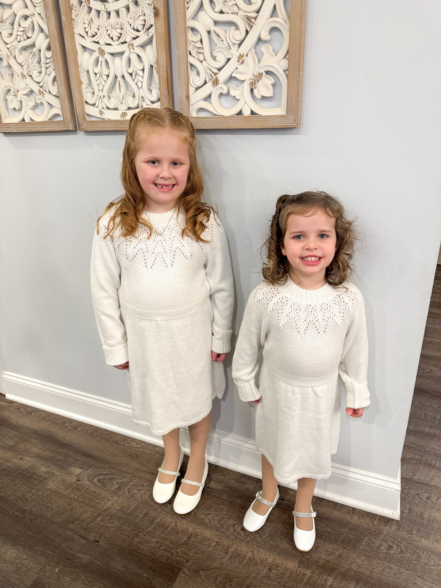I love a good matching moment for my girls! Emily was a snowflake in a Christmas play and needed to wear white so I got the girls matching white dresses and their first pair of heels ❄️

#LTKKids #LTKHoliday #LTKFamily