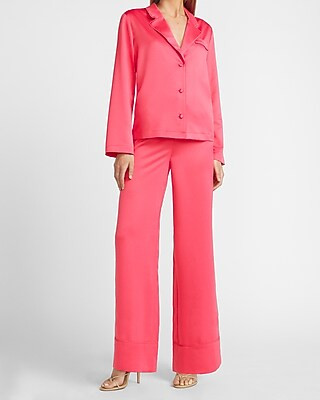 Ladygang Satin Pajama Shirt | Express