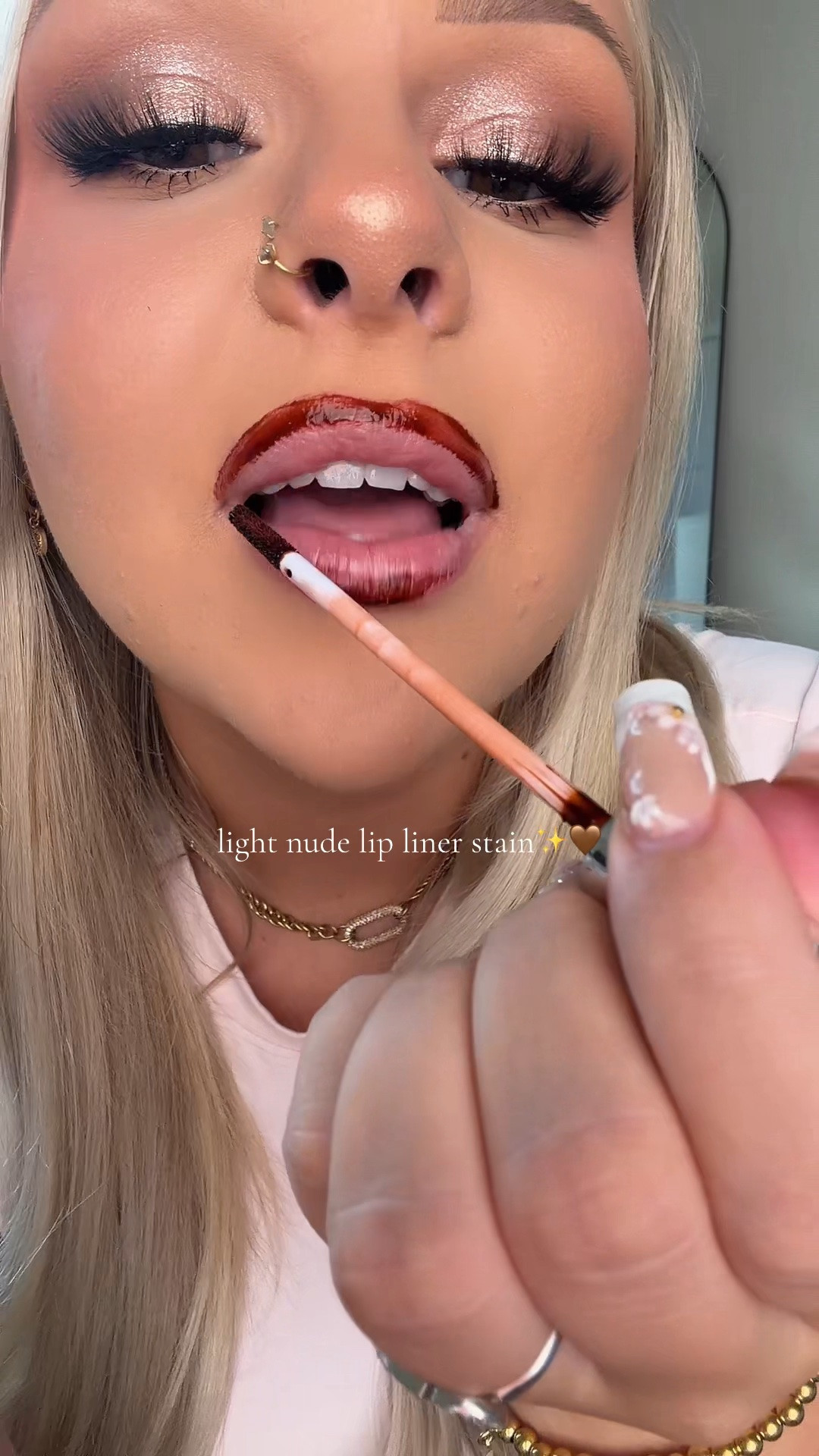 Shade “low key” I linked it below for you! The PERFECT natural lip stain 💕👏🏼