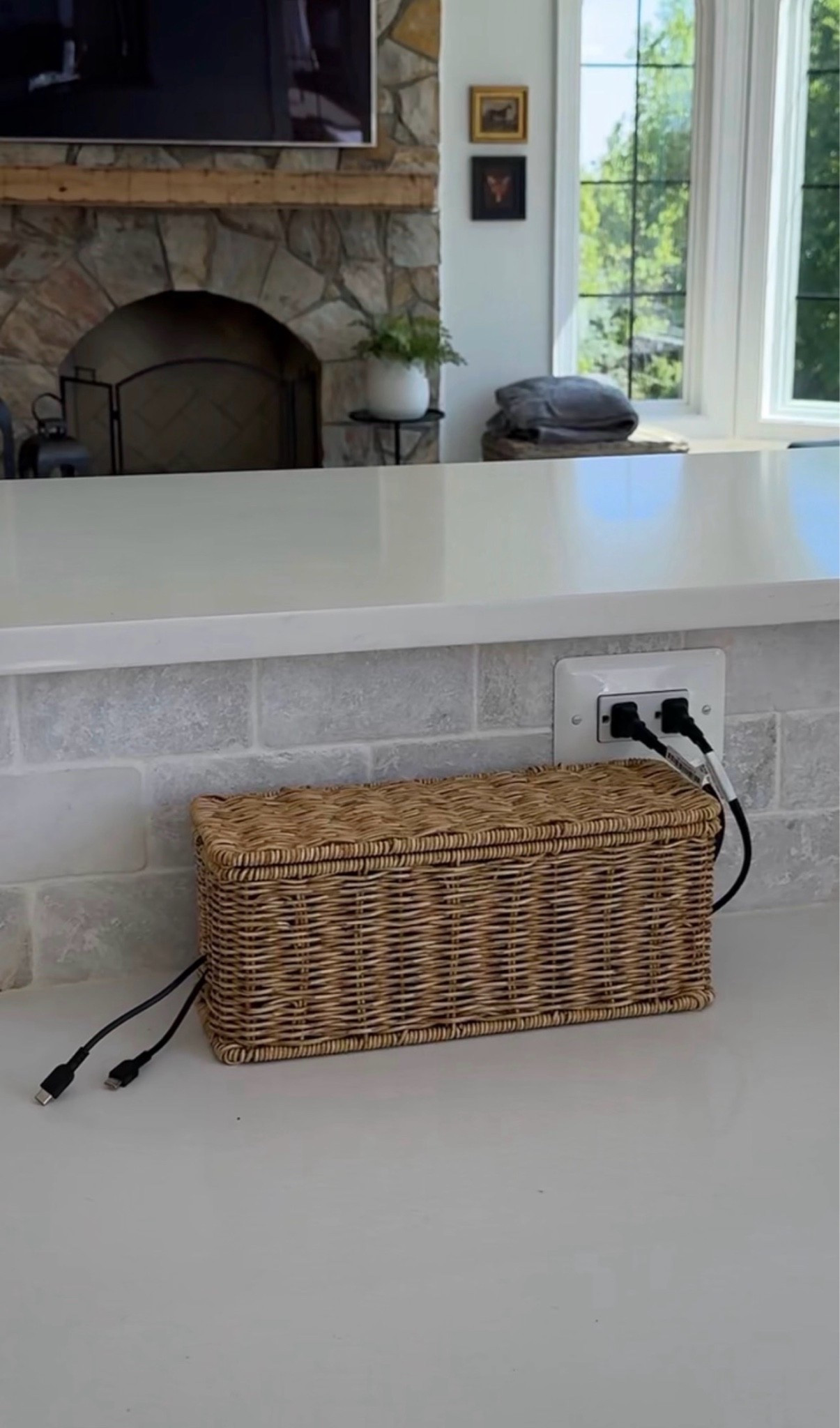 The easiest way to hide cords: this cord box! Reducing clutter on the counters is my favorite kind of home decor!

#LTKSeasonal #LTKHome